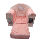 Fauteuil club enfant convertible rose