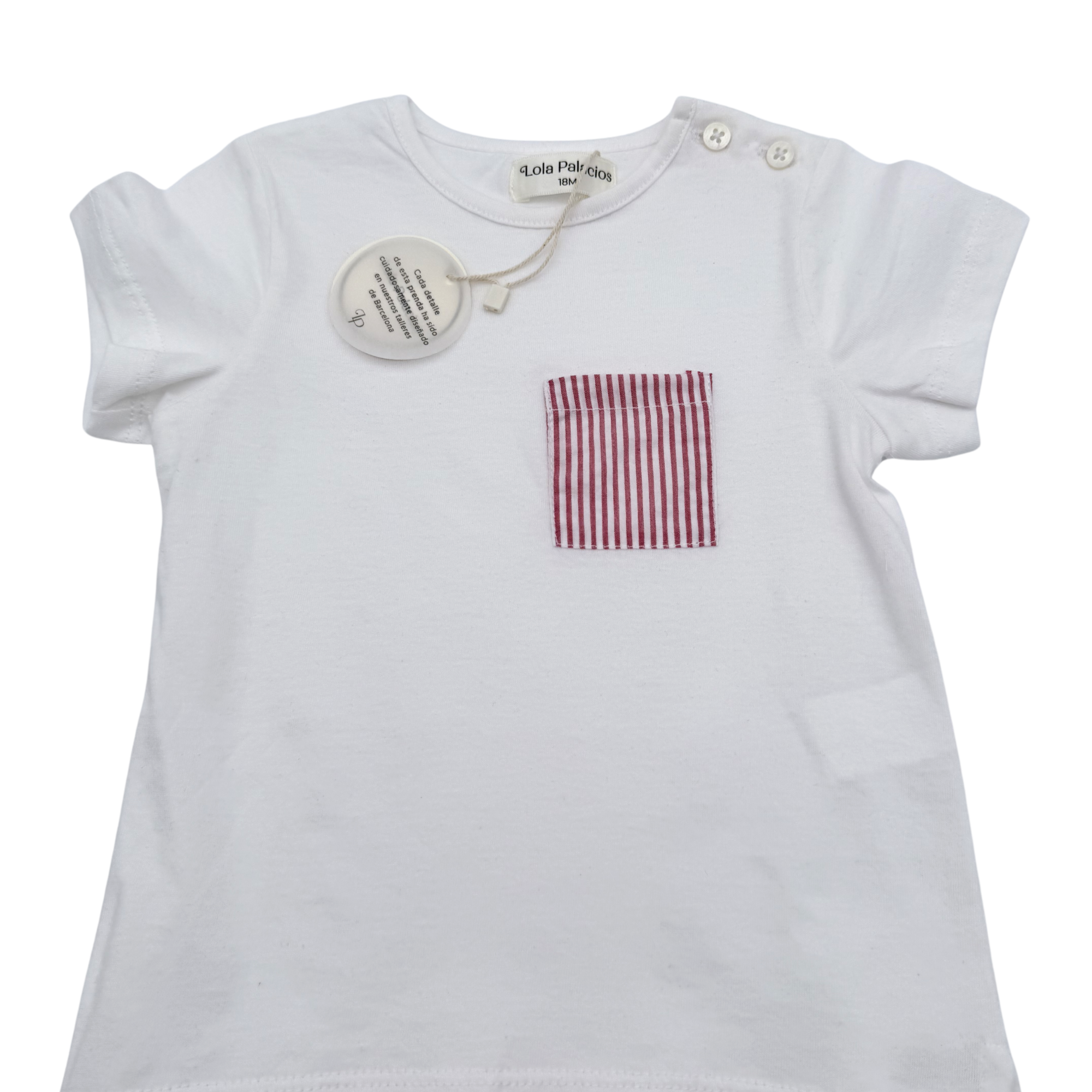 Ensemble t-shirt et short rayé – 18 mois