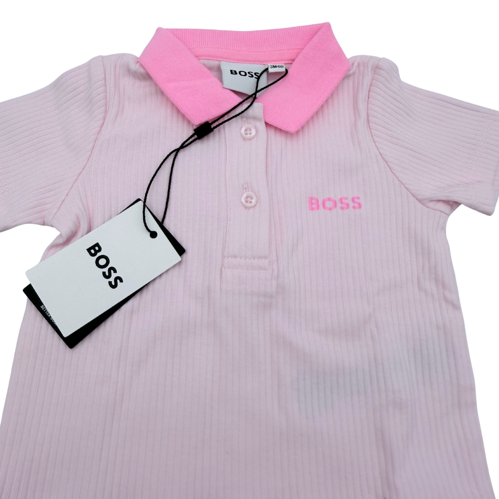 Ensemble polo et short rose — 3 mois