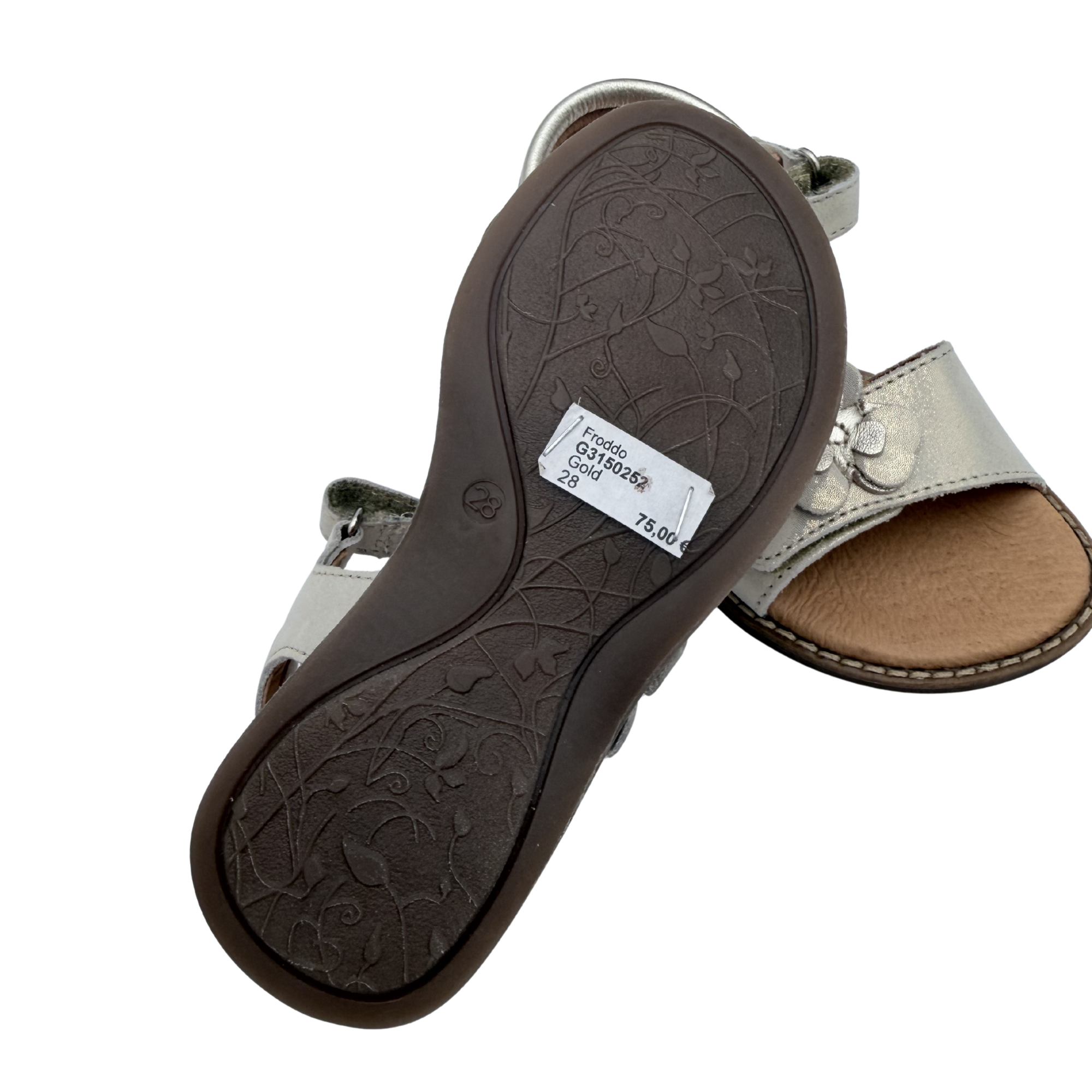 Sandales champagne fleurs — 28