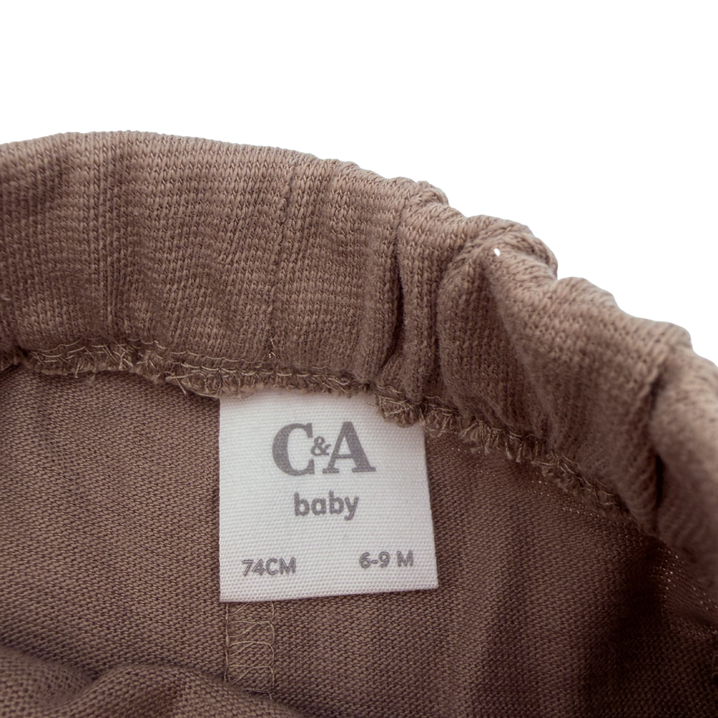 Short marron — 6-9 mois