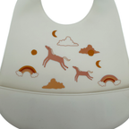 Lot de 2 bavoirs silicone licorne