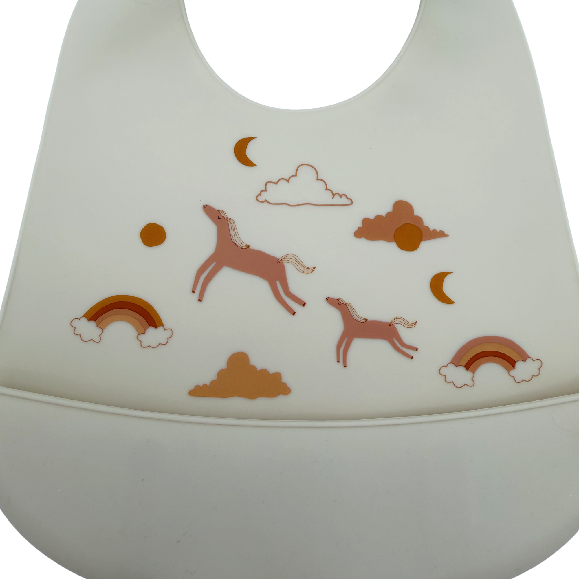 Lot de 2 bavoirs silicone licorne