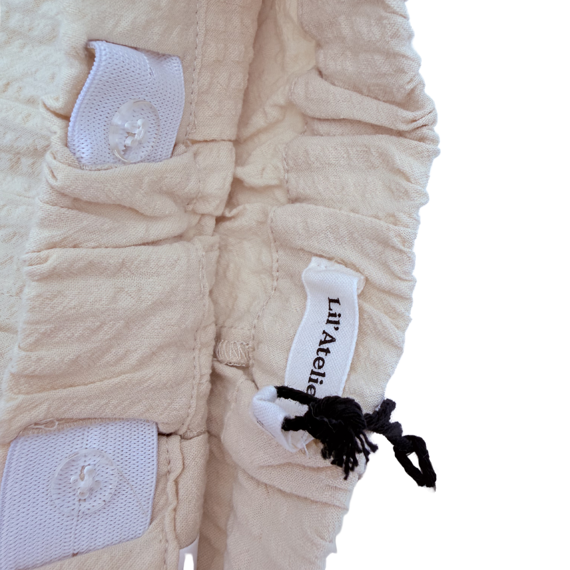 Short texturé beige — 6-7 ans