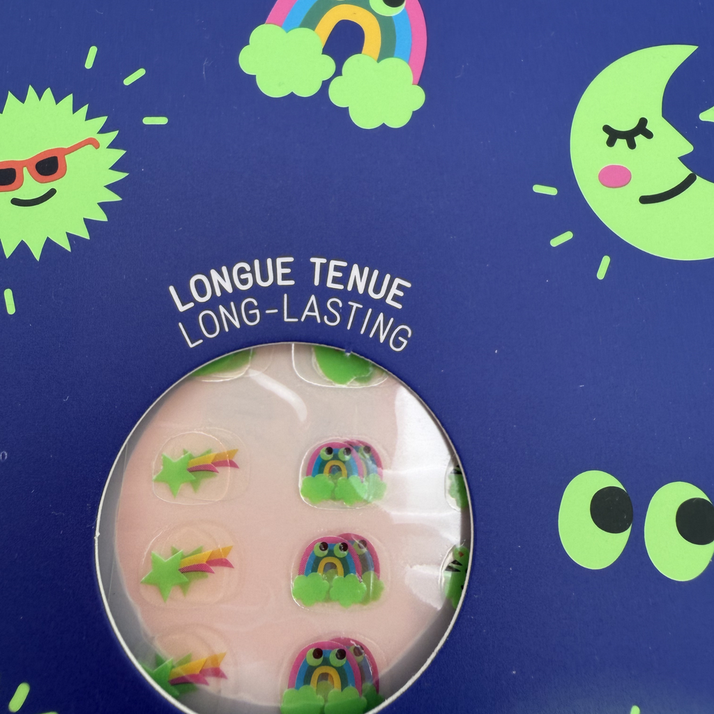 Lot de 200 stickers phosphorescents pour ongles