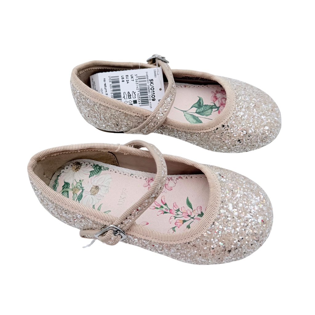 Ballerines fille dorées à paillettes - 24