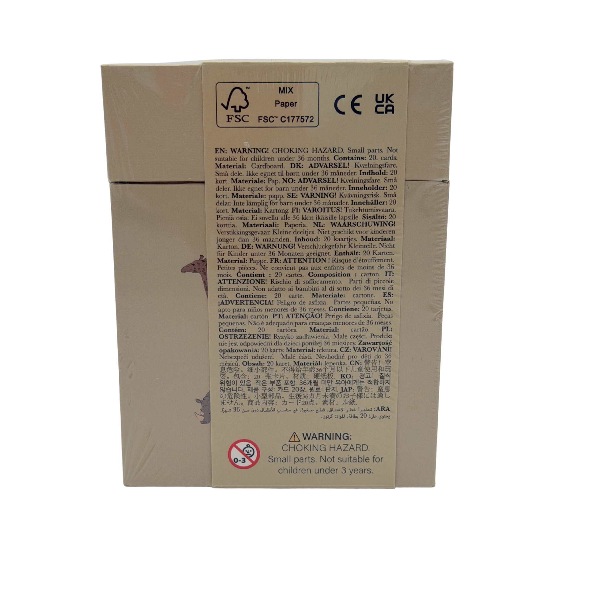 Cartes d'apprentissage en carton pour apprendre les chiffres