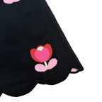 Robe maille bleue imprimé fleurs — 24 mois