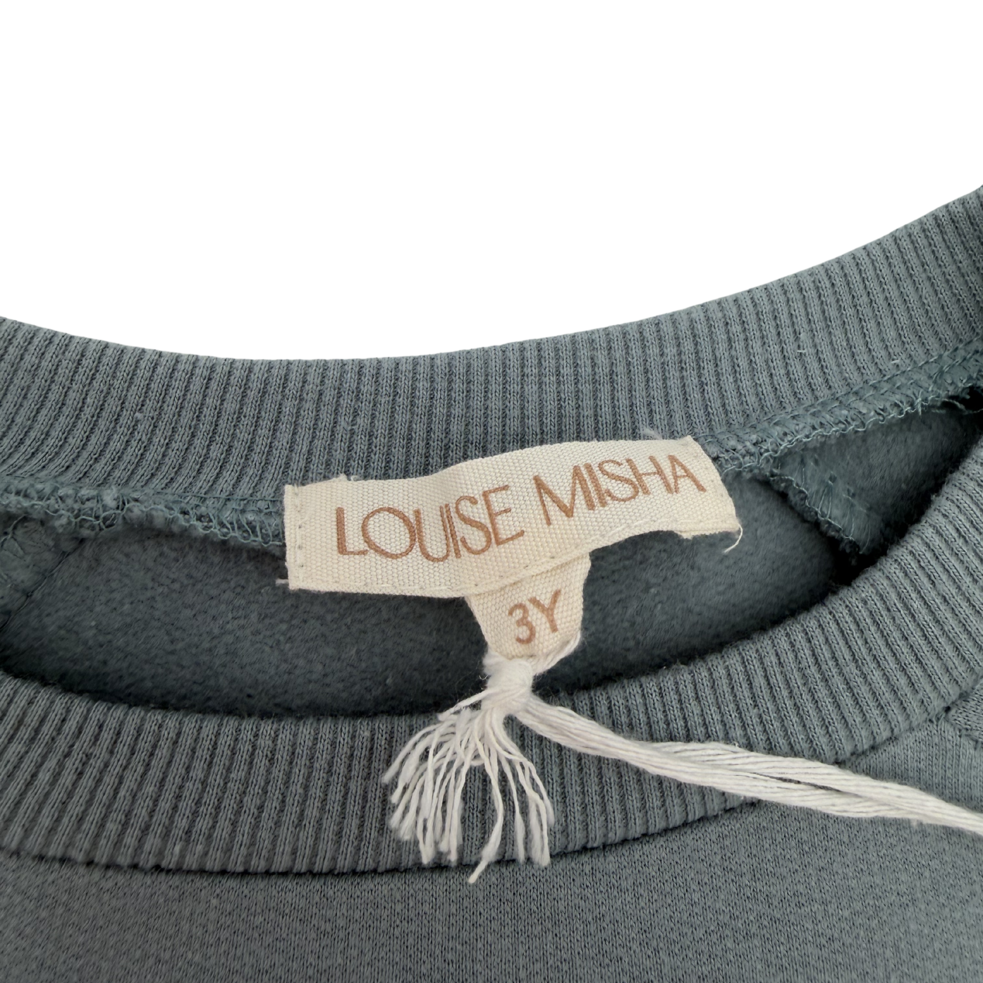 Sweat bleu grisé illustration texturée — 3 ans