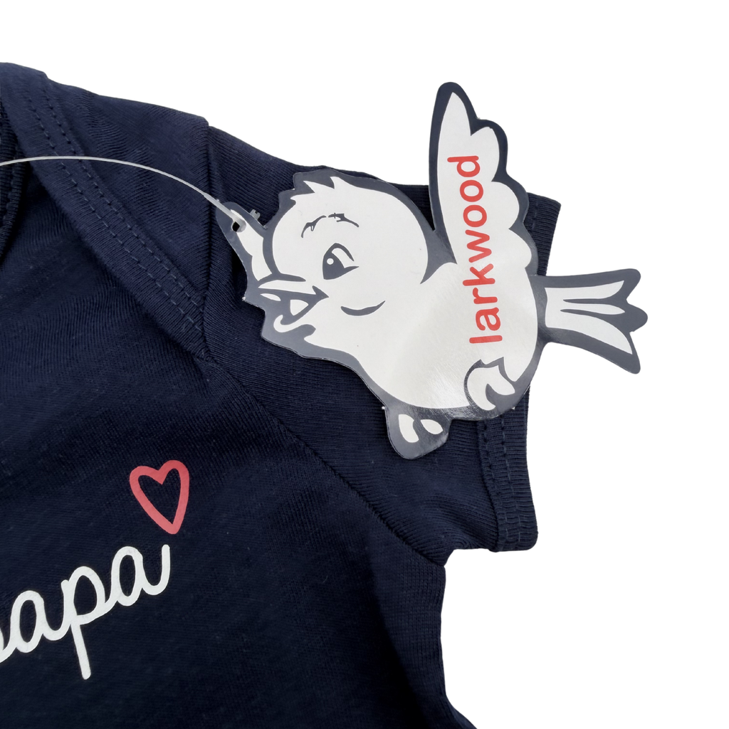 Body bébé « Fille à papa » bleu marine - 3-6 mois