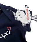 Body bébé « Fille à papa » bleu marine - 3-6 mois