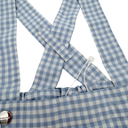 Bloomer à bretelles vichy bleu ciel — 6 mois