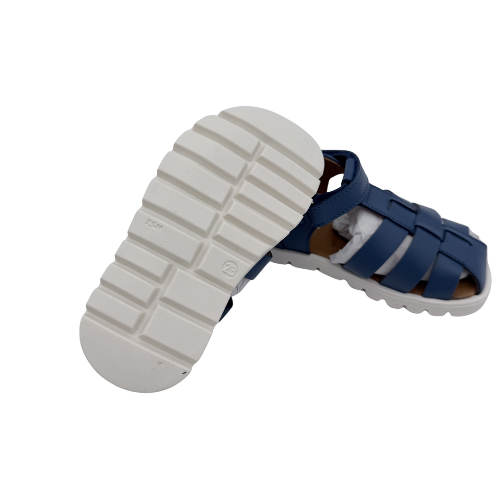 Sandales bébé bleues à brides tressées — 23