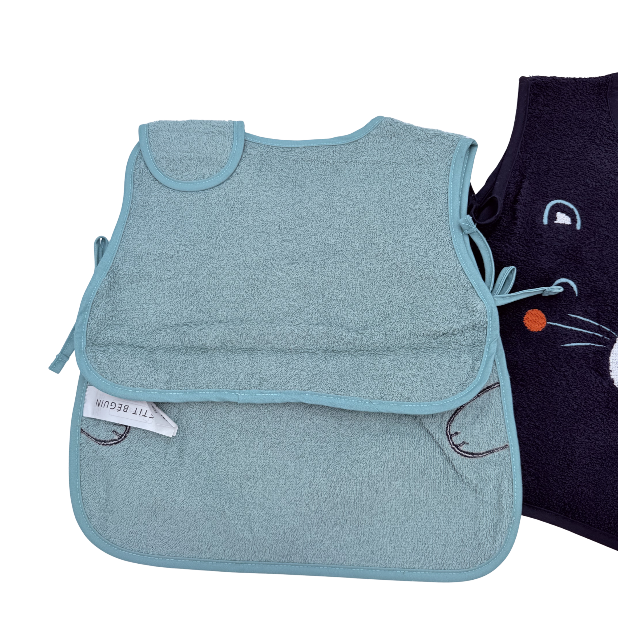 Lot de 2 bavoirs éponges