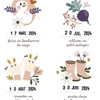 Affiche à dater « Nos jolis moments en famille »