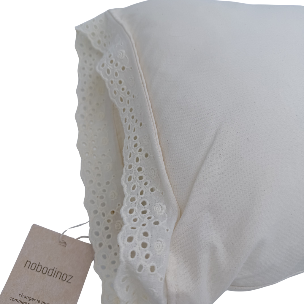 Coussin long décoratif écru - 30x70 cm&nbsp;