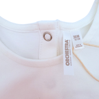 Combishort blanc et bleu imprimé fleuri — 36 mois
