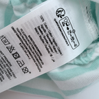 Combishort rayé vert d’eau Hello Kitty — 24 mois