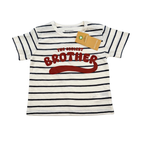 T-shirt rayé « The Coolest Brother » - 18 mois