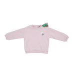 Sweat fille rose pâle motif fleur - 36 mois