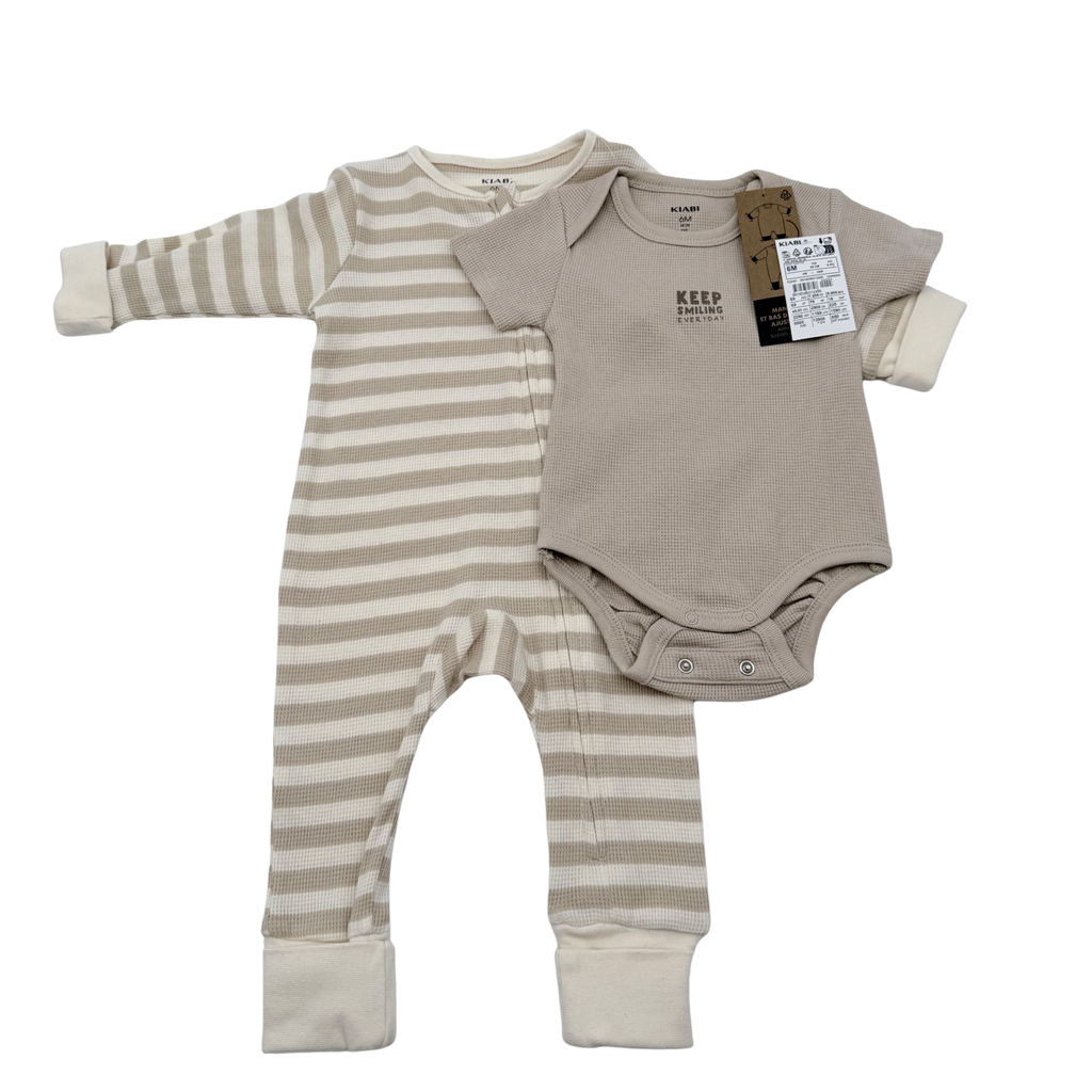 Ensemble pyjama évolutif et body manches courtes — 6 mois