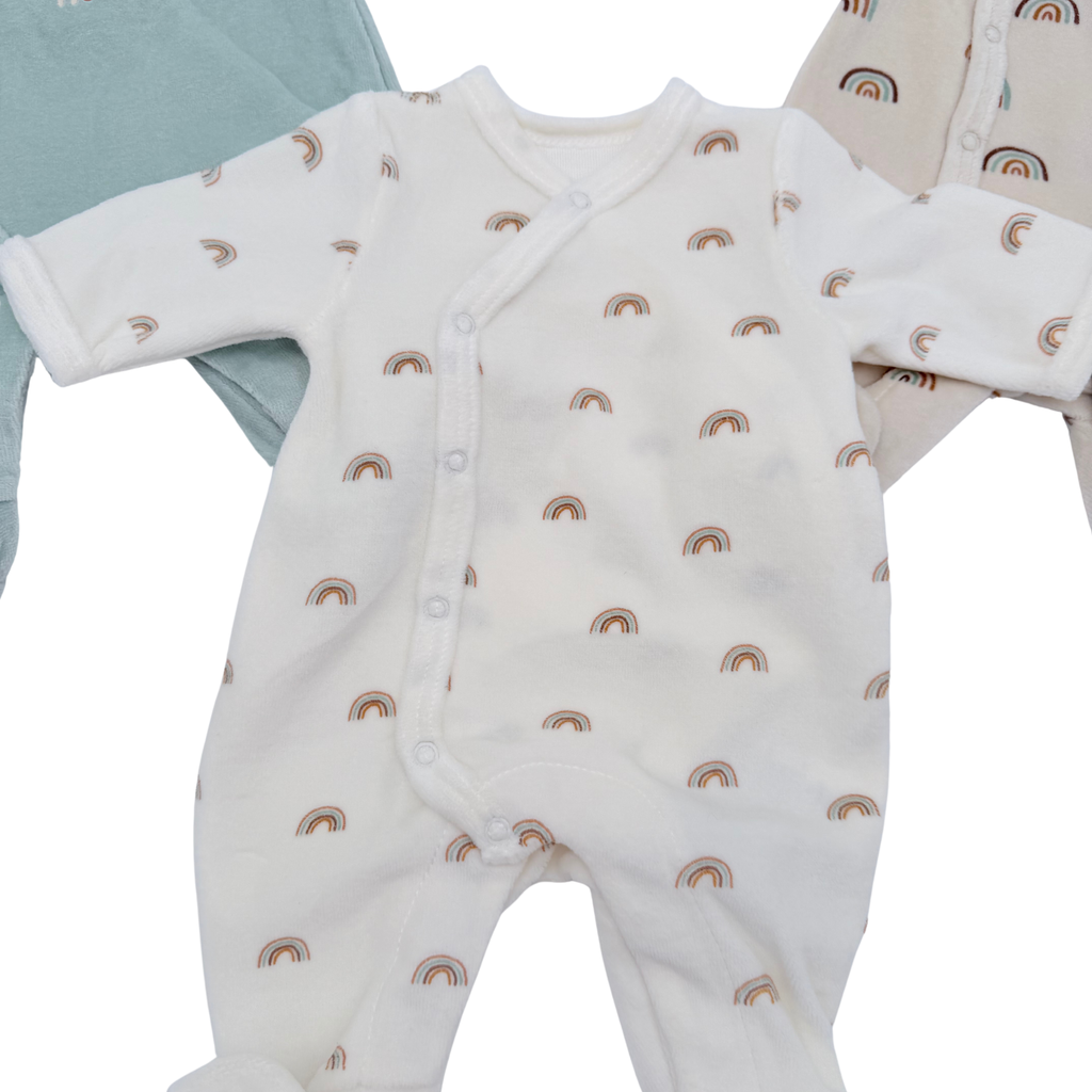 Lot de 3 dors-bien bébé motifs arc-en-ciel – Prema