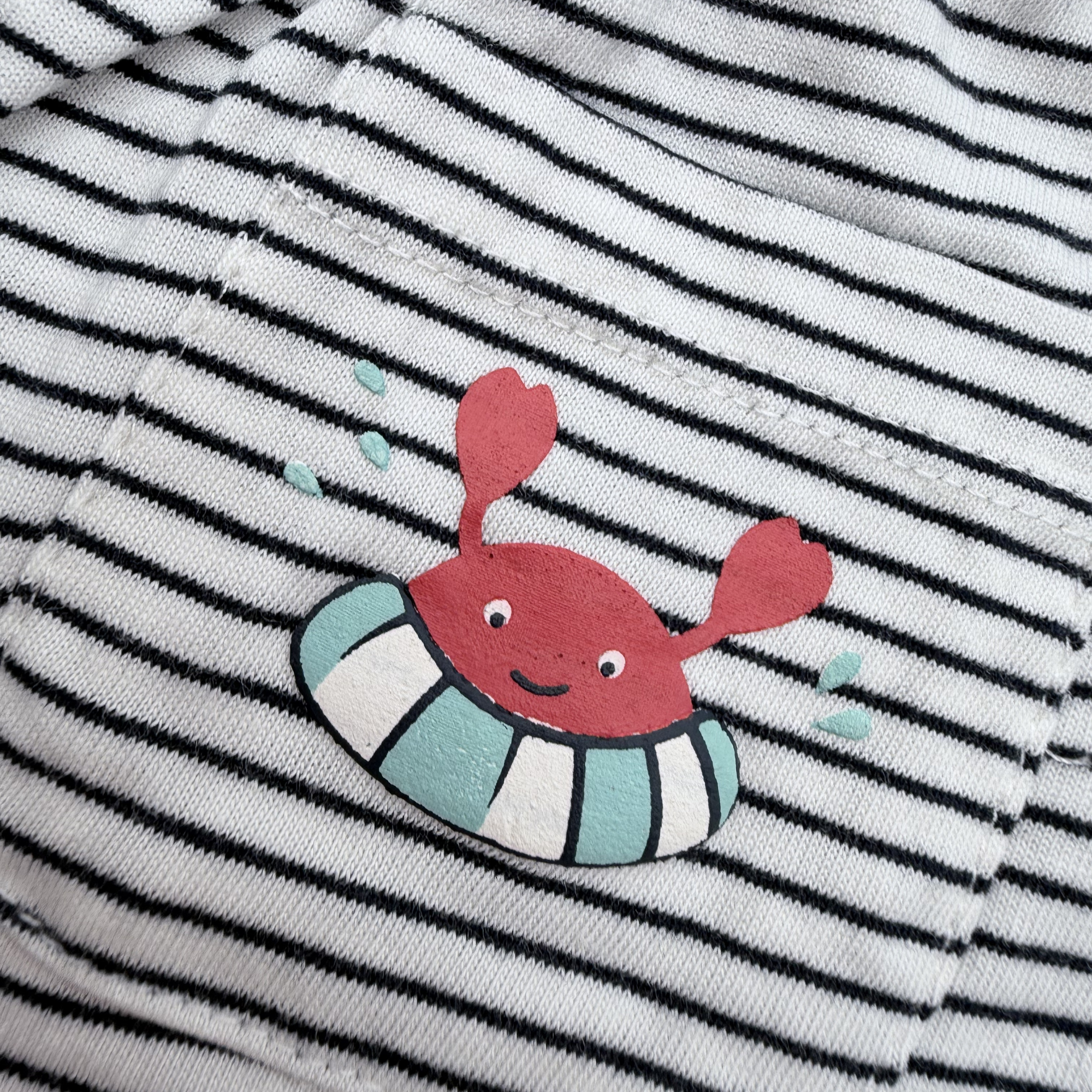 Ensemble short t-shirt « Tous à l'eau » — 9 mois