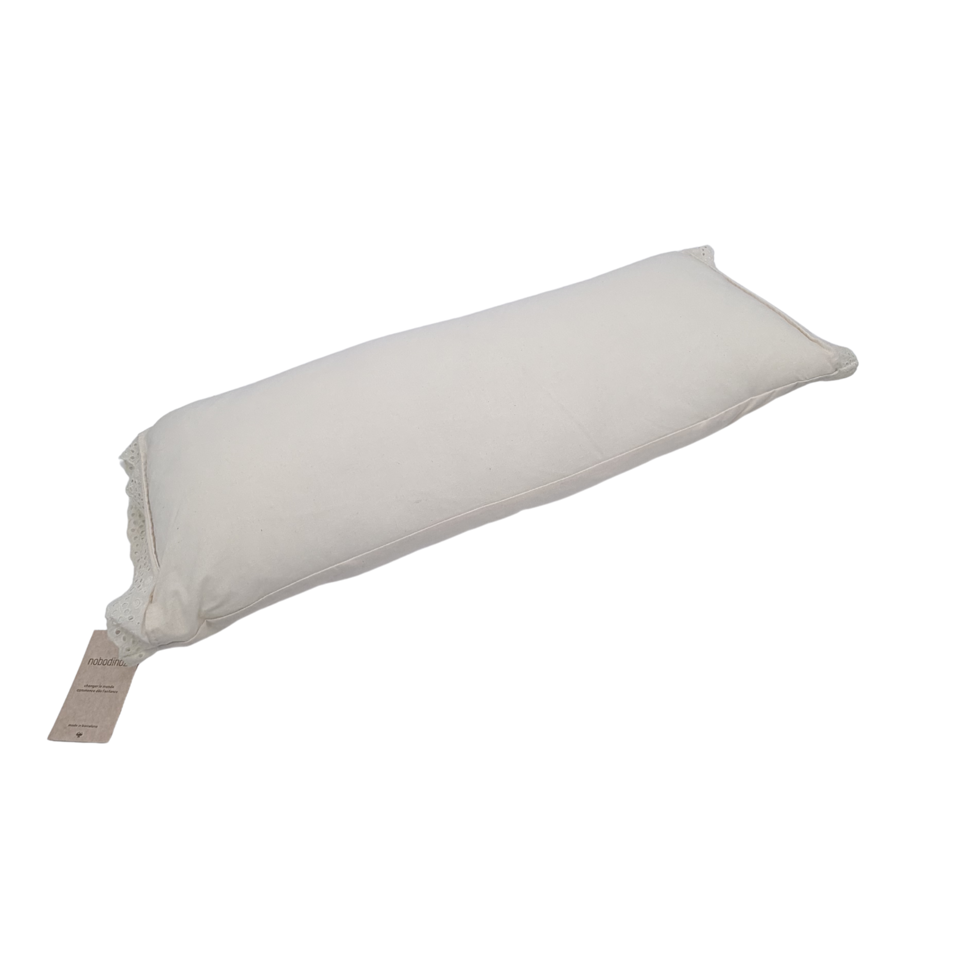 Coussin long décoratif écru - 30x70 cm&nbsp;