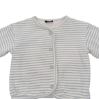 Veste bébé écrue rayée à boutons - 9 mois