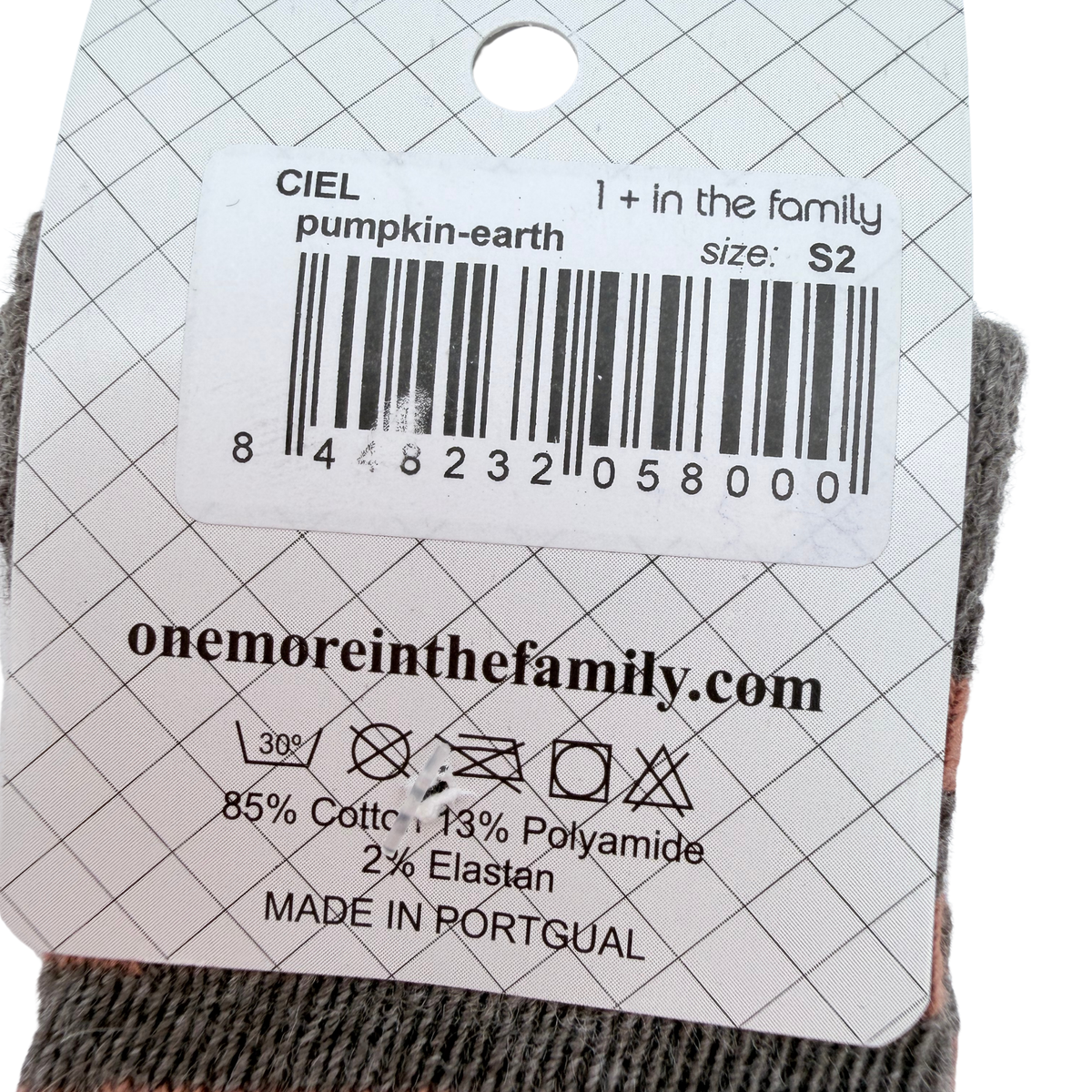Chaussettes rayées marron et gris - 17