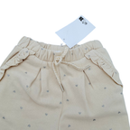 Pantalon beige à petits cœurs - 6 mois