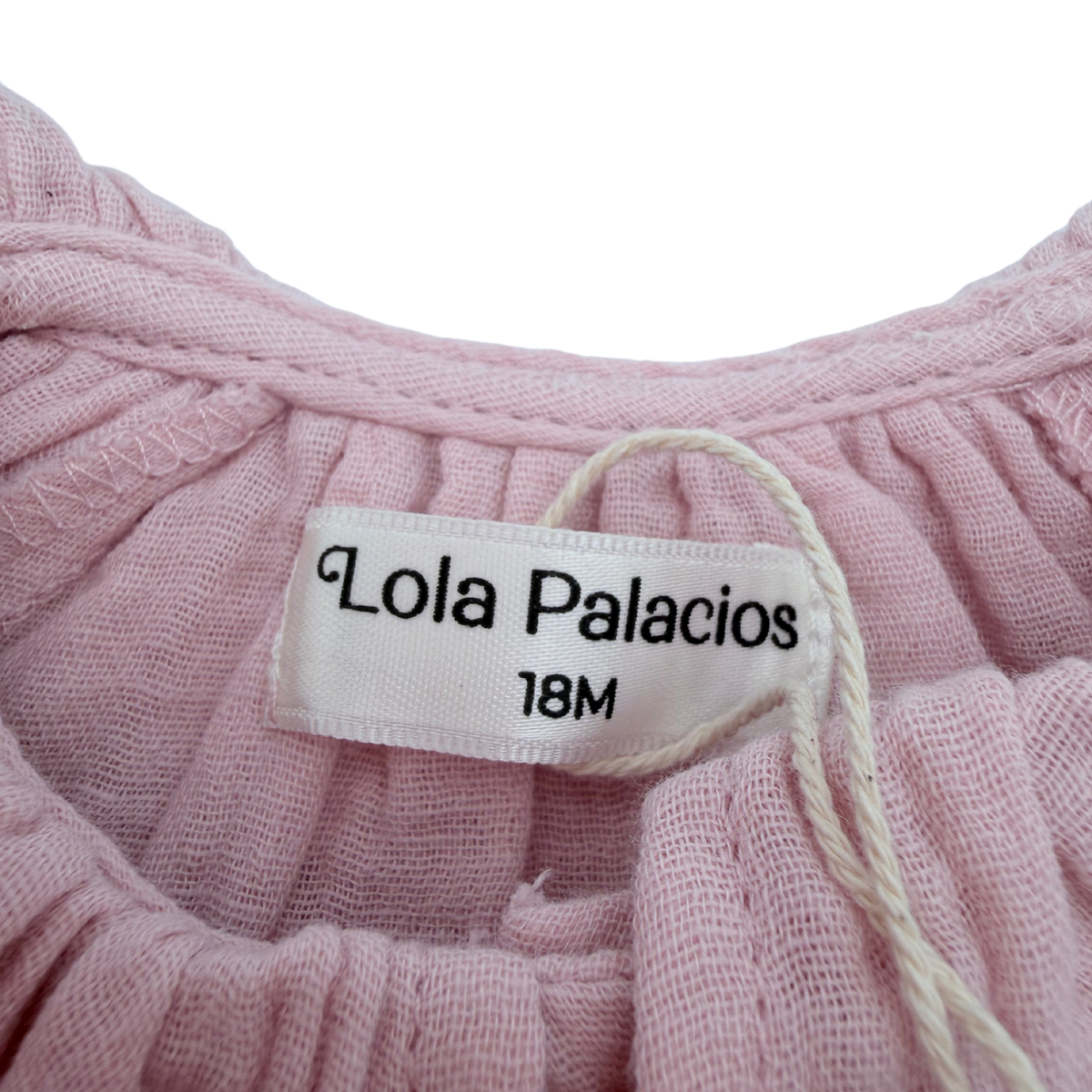 Blouse fille en gaze de coton rose - 18 mois