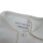 Pyjama velours blanc safari — 1 mois