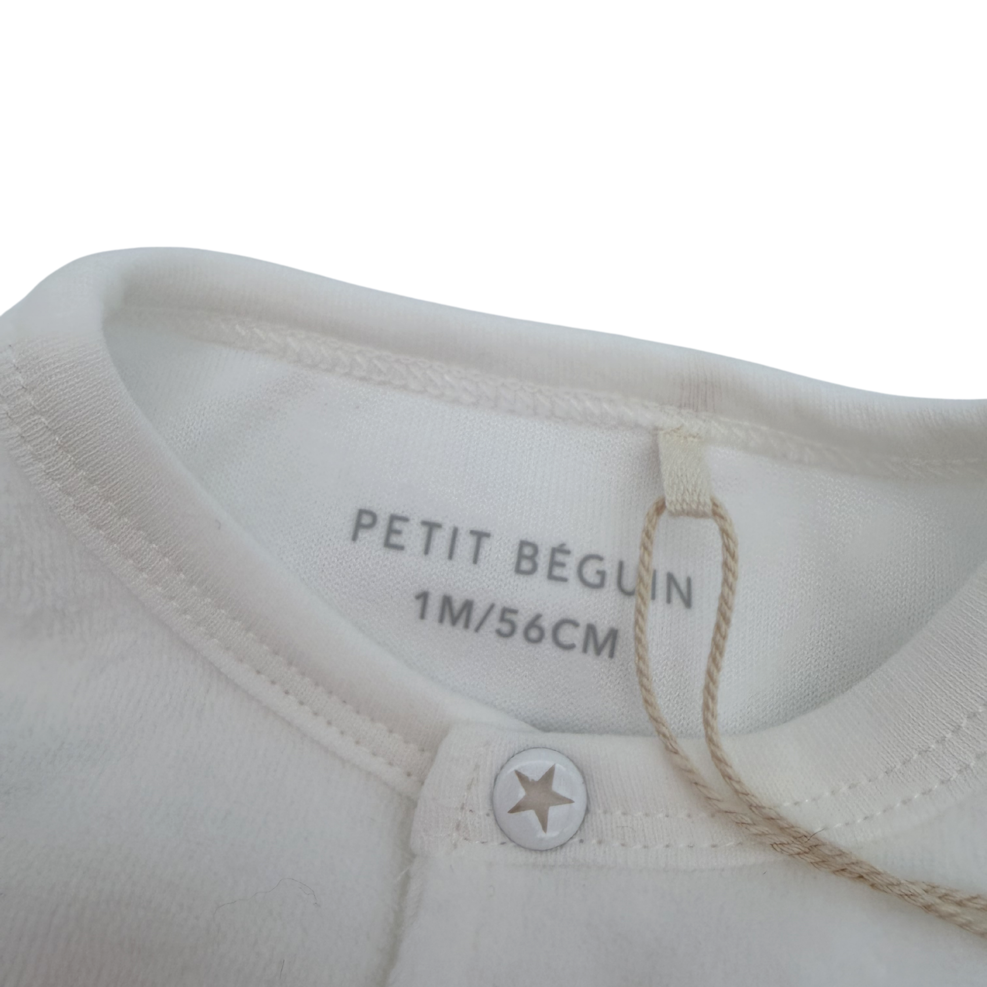 Pyjama velours blanc safari — 1 mois