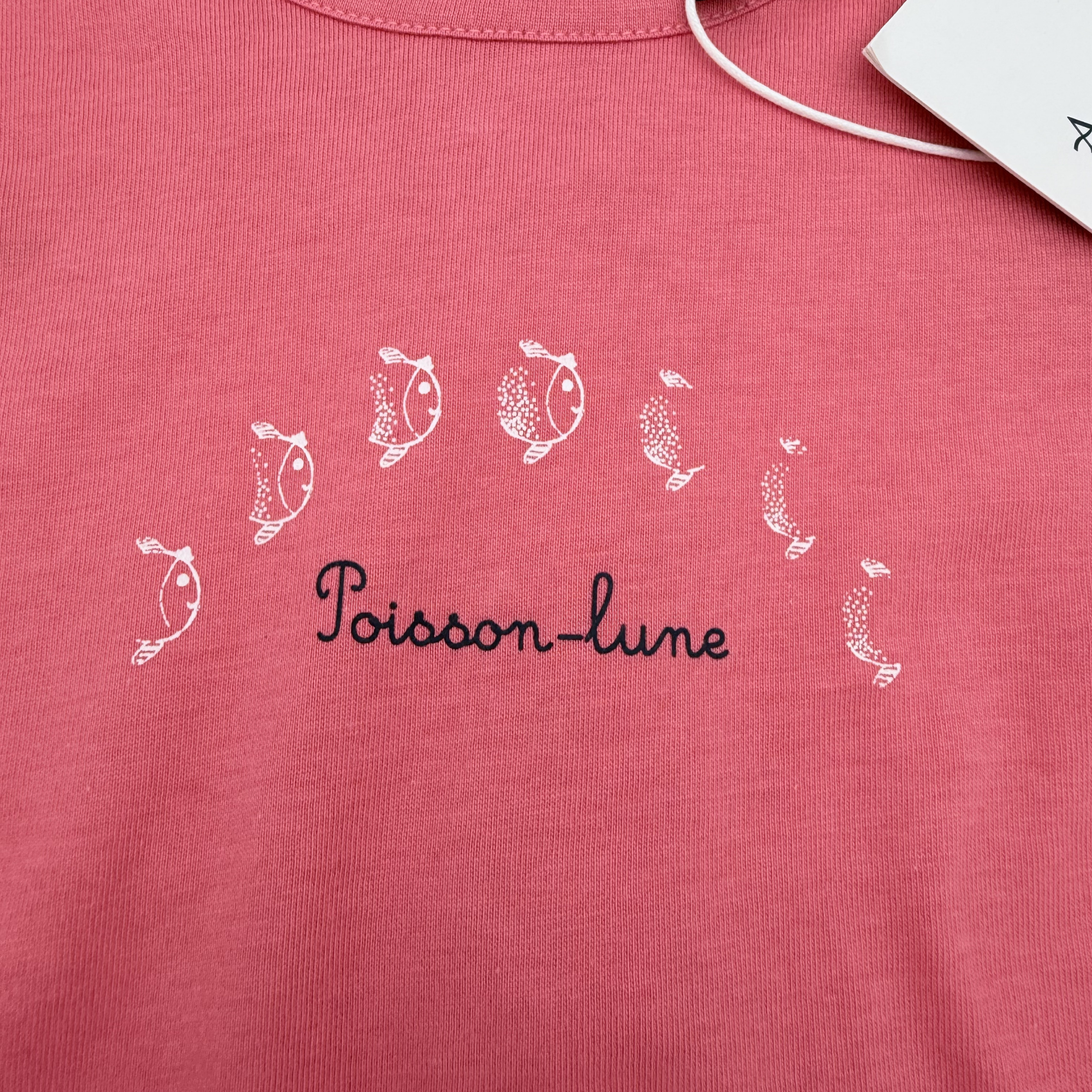 T-shirt rose “Poisson-lune” — 12 mois