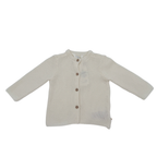 Cardigan bébé écru en maille — 6 mois