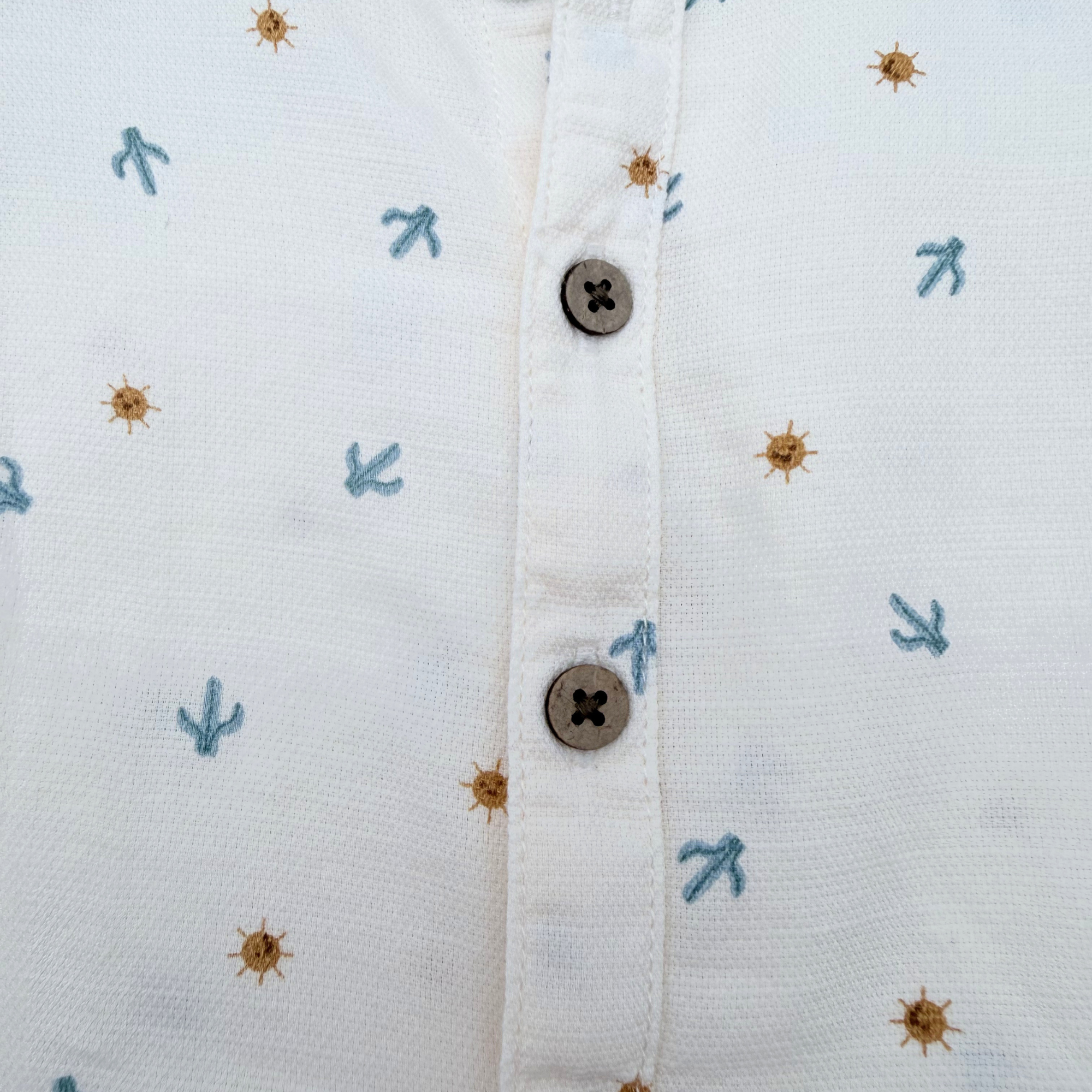 Ensemble salopette et chemise - 3 mois