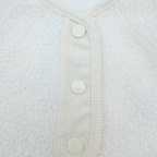Gilet sans manches bébé écru effet moutonné - 3 mois