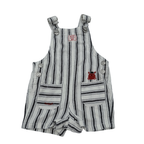 Salopette short rayée — 6 mois