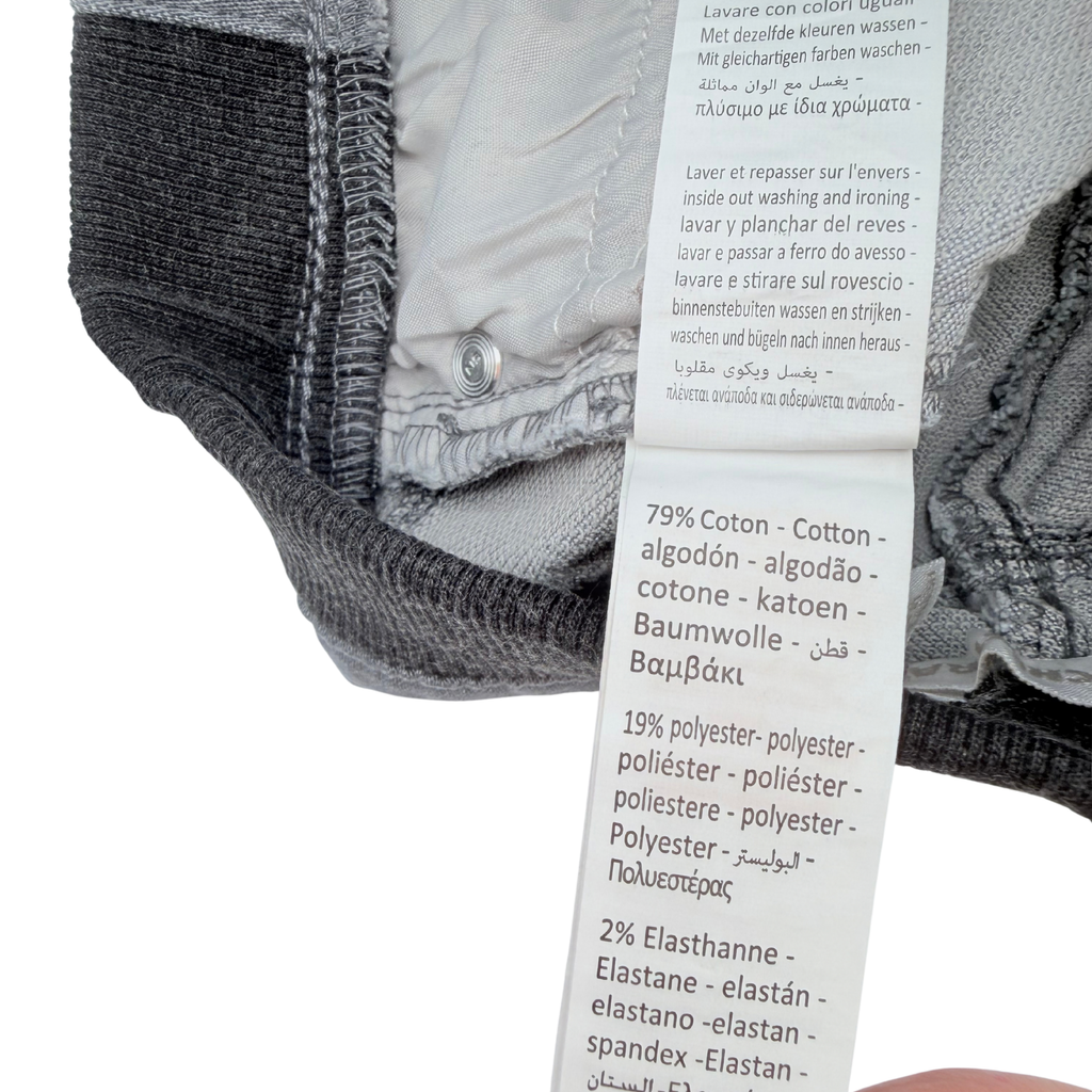 Pantalon gris avec détails noirs - 18 mois