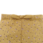 Legging moutarde fleuri - 2 ans