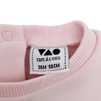 Sweat fille rose pâle motif fleur - 36 mois