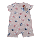 Combishort bébé rose Stitch et Angel — 3-6 mois