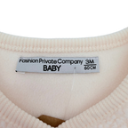 Gilet sans manches bébé écru effet moutonné - 3 mois