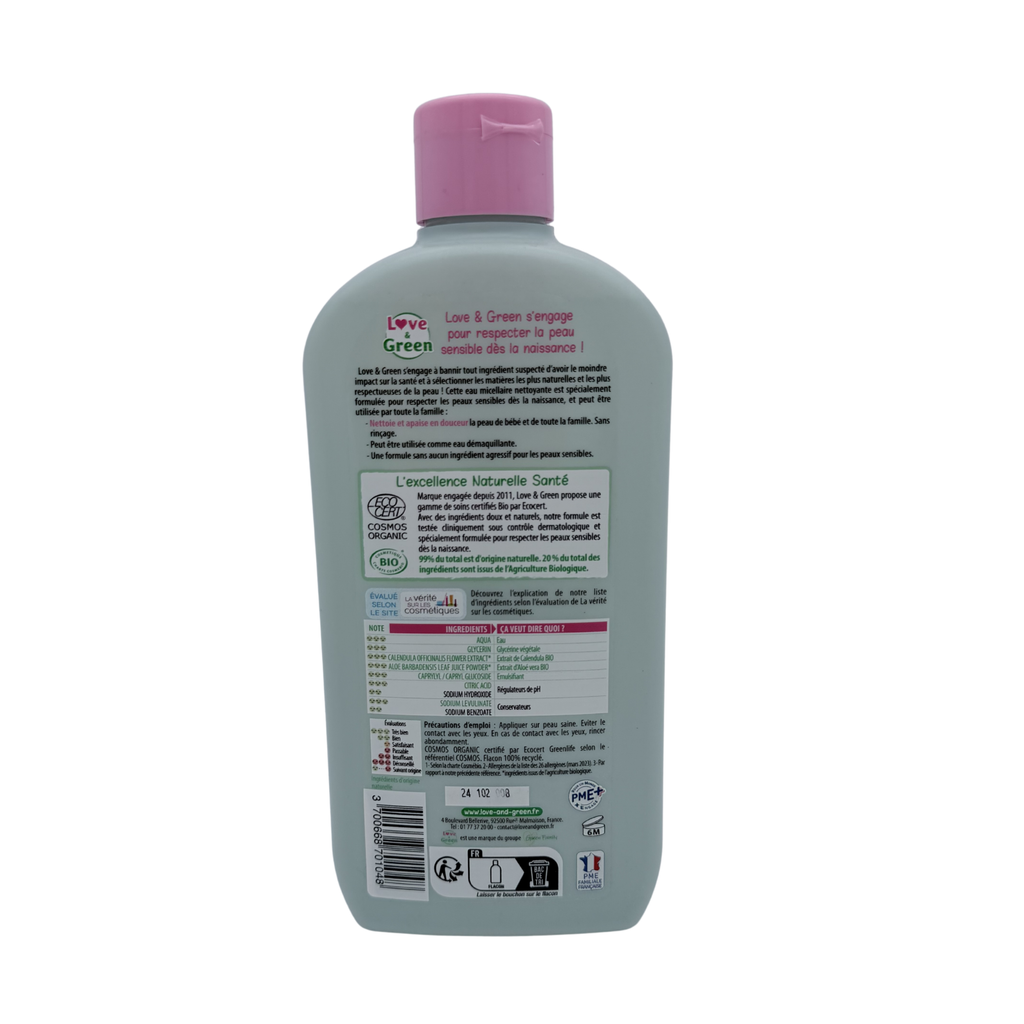 Eau micellaire nettoyante Bio — 500 ml
