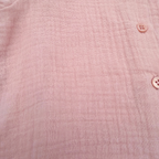 Blouse fille en gaze de coton rose - 18 mois