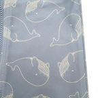 Combinaison anti-UV bébé bleue à motifs baleines - 2-6 mois