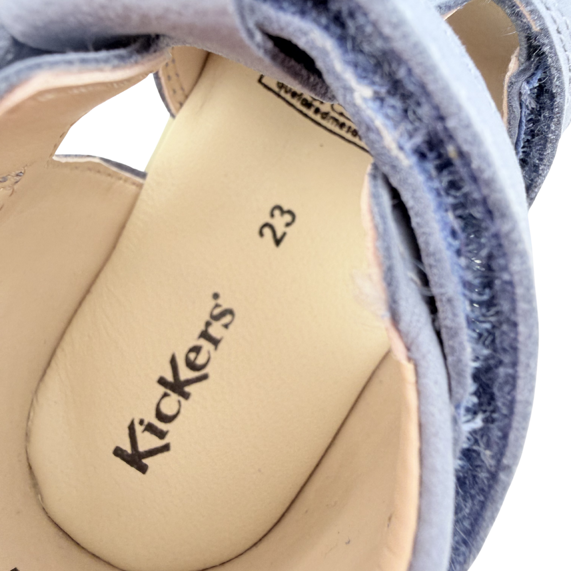 Sandales en cuir bleu - 23