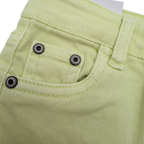 Short en jean jaune-vert — 9-12 mois