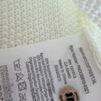 Cardigan bébé écru en maille — 6 mois
